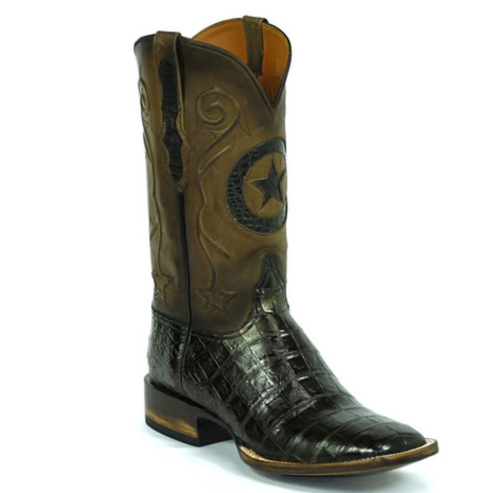 Elegant Two-Tone Western Cowboy Boots
